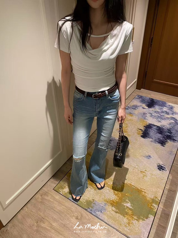 割破不修邊牛仔長褲(闆娘清單)